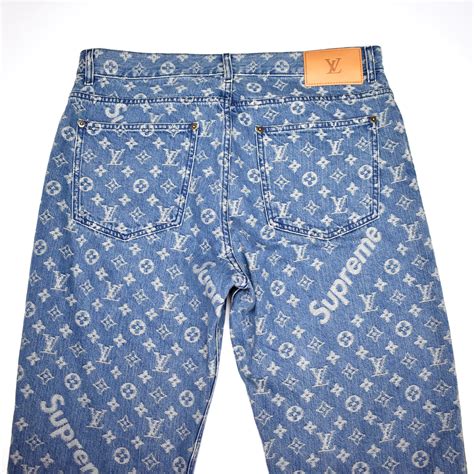 louis vuitton x supreme monogram fake jeans|false supreme x Louis Vuitton.